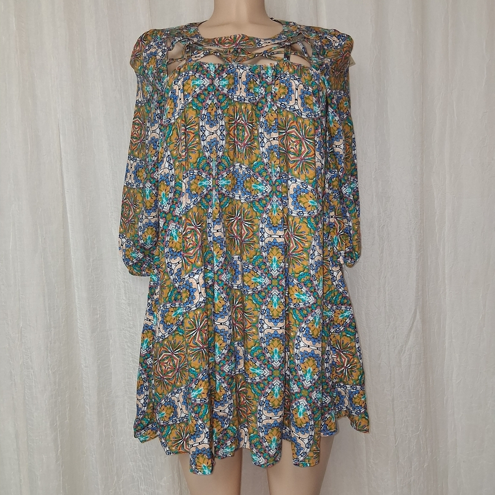 JODIFL New Women Size S Multicolor Floral Dress